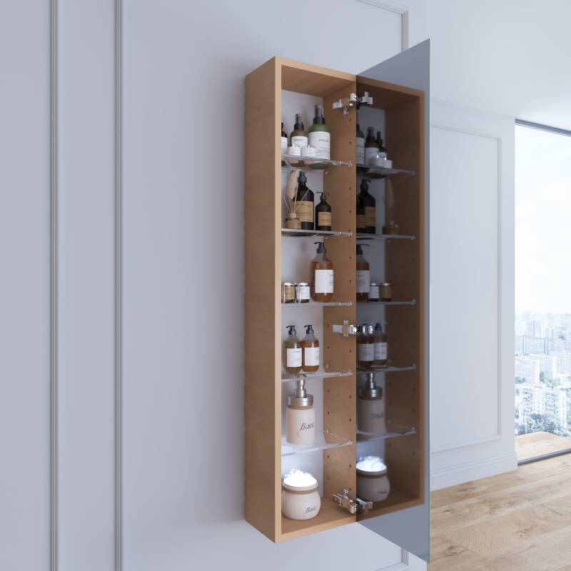 Bad Hochschrank mit Spiegeltür - Michele